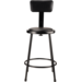 NPS 6424B-10 NPS® 24" Heavy Duty Vinyl Padded Steel Stool with B