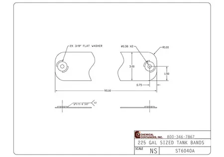225 Gallon Tank Stainless Steel Bands