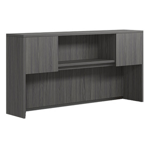 CLAHU1001- Hutch with 2 Laminate Doors- Coastal Gray