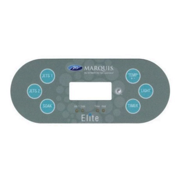 Marquis Spas Elite 6-Button Topside Overlay 650-0785