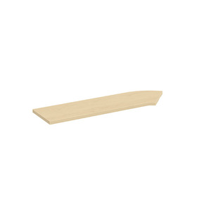 PBTC42L 42" CORNER TRANSACTION TOP, LEFT - Maple