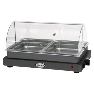 Cadco WTBS-2N-HD Heavy Duty Double Buffet Server Countertop