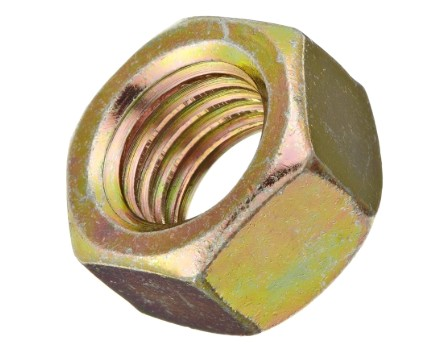 M24 - 3 DIN 970 STYLE 1 HEX NUT CLASS 10 MCGRD 10% ZINC YELLOW
