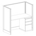 WEBBTYP25 - 53"H, Single, 2' x 4' Webb Panel - no power