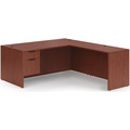 Classic L-Shape Desk 78" x 71" with Box/File Pedestal - Cherry