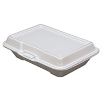 FSE 6.5x9x2.75, 1 Comp, WHT, Non-Vented, Foam, 2/100/200, Ceres/Plain, FS