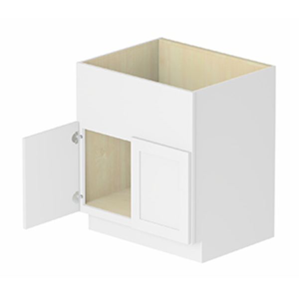Metropolitan White Farm Sink Base - 30 W X 34 1/2 H X 24 D