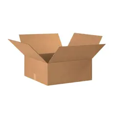 20 X 20 X 8" ECT32 FLAT CORRUGATED CARTON, 15/BD