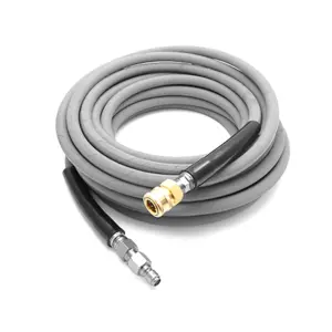 KobraJet 25' 4,000 PSI Non-Marking Grey Hose with QC
