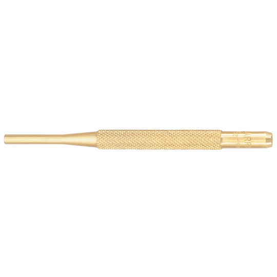 STARRETT B565D Brass Drive Pin Punch, 5/32" Diam X 4" L