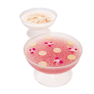 Cambro PPB15176 Camwear Pedestal Punch Bowl Pebbled