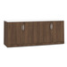 PL113 35"W DOUBLE DOOR CABINET- Modern Walnut