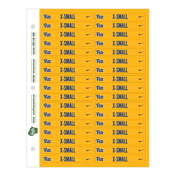 Shelf ID Adhesive Sticker Sheets