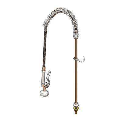 T&S Brass B-0143-01 Pre-Rinse Unit 1-1/4"L Shank on Base Faucet