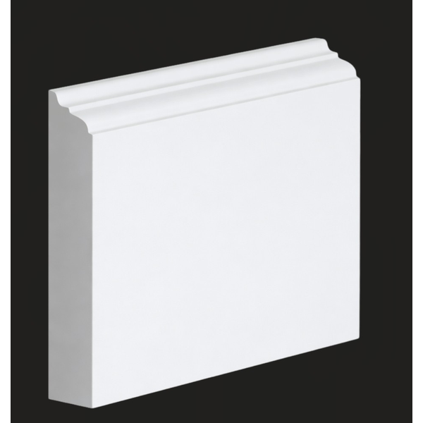 Pure White Base Moulding - 96" x 4 1/2"  x 3/4"