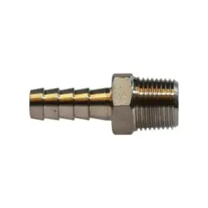 STAINLESS STEEL HOSE BARB 1/2" BARB X 1/2" MPT