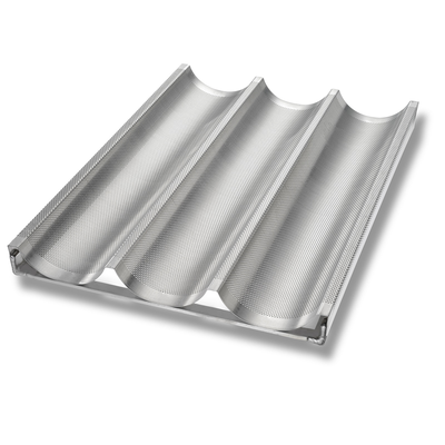 Chicago Metallic 49011 17-3/4" X 25-3/4" X 2-1/16" Overall Baguette Pan