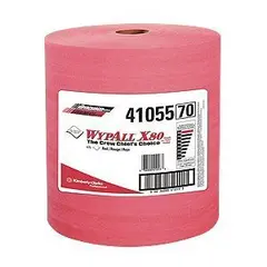 41055 KC WYPALL X80 RED WIPERS, 12.5 X 13.4, 475 SHEETS/ROLL