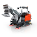 PowerBoss Scrubmaster B400 RH with high-dump hopper raised