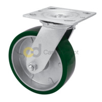 Caster Depot C016.7F8 4" Polyurethane Swivel Caster 800 lb Zinc-Plated Top Plate