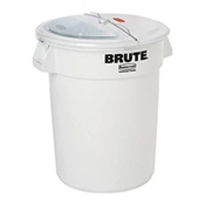 Rubbermaid FG9G7500WHT Prosave 32 Gal Container, Lid, Scoop