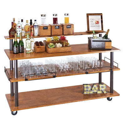Cal-Mil 3698-6-84SHELF 72"W x 8"D x 9"H Sierra U-Build Cart Top Shelf