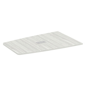 PL238THALF 47"x72" 1/2 BOAT SHAPE TOP- SILVER BIRCH