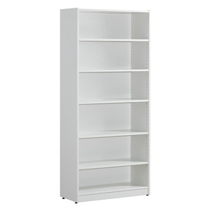 PL156 71"H BOOKCASE-  White