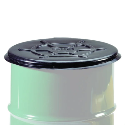 Drum Lid - Protective - 55 Gallon - Closed Top - Black