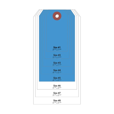 #5 Cardstock Tag - Blue