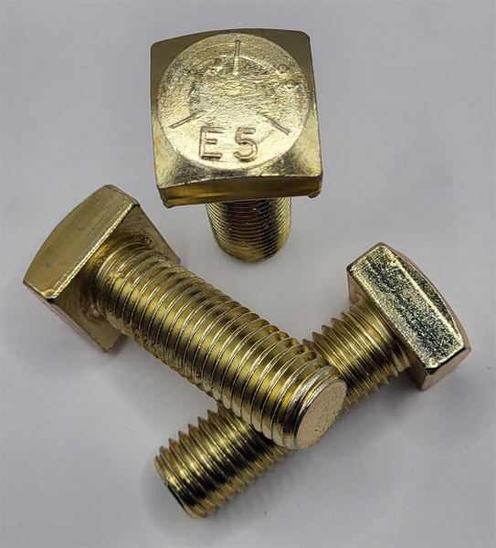 3/4" - 10 X 2 1/4" SQUARE HEAD BOLT SAE J429 GR 5 ZINC YELLOW