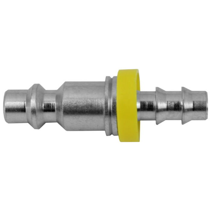 Industrial Steel Air Plug (1/4" Plug, 1/4" Push On Barb) Bulk Packed