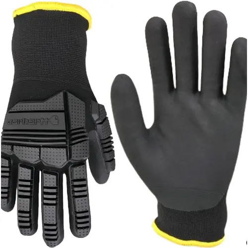 Carhartt A823 - Thermal Knuckle Guard Nitrile Glove - Grey Black