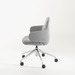 CHK73410 VIVA CLUB CHAIR w/ ALUMINUM BASE - Ash Seat