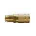 Automotive 6-Ball Brass Coupler (1/4" Body, 1/4" Reusable Push On Barb) Bulk Packed