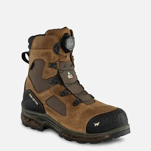 RED WING 83864 - Kasota Men's 8-inch Waterproof Leather and Insulated CSA Safety Toe Boot - Brown
