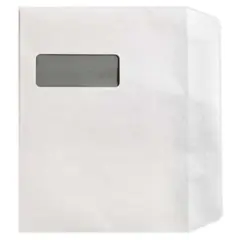9 X 12 28 LB OPEN END WINDOW ENVELOPE BRIGHT WHITE  500/CS