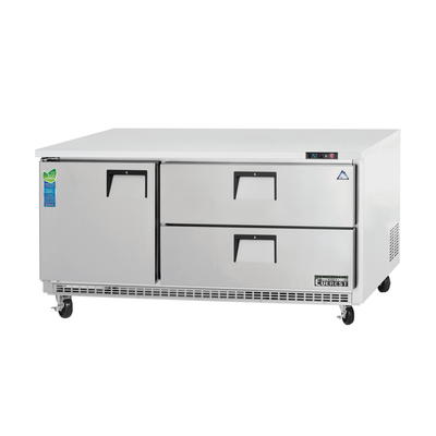 Everest ETBR3-D2 Drawered Undercounter Worktop Refrigerator 3 Sections, 115v, NSF - 22 cu. ft.