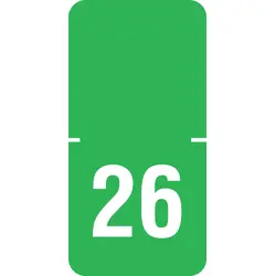 Original TABBIES® Top Tab Yearcode 70500 Label Packs