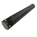 MATTE BLACK CHIMNEY WITH CAP - 1.1M (Use with Blaze)
