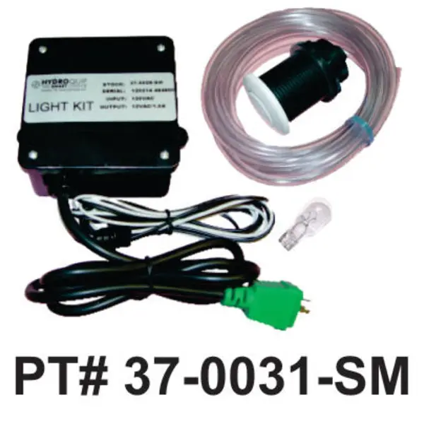 120 Volt Light Kit with Molded Plug No Wall Fitting