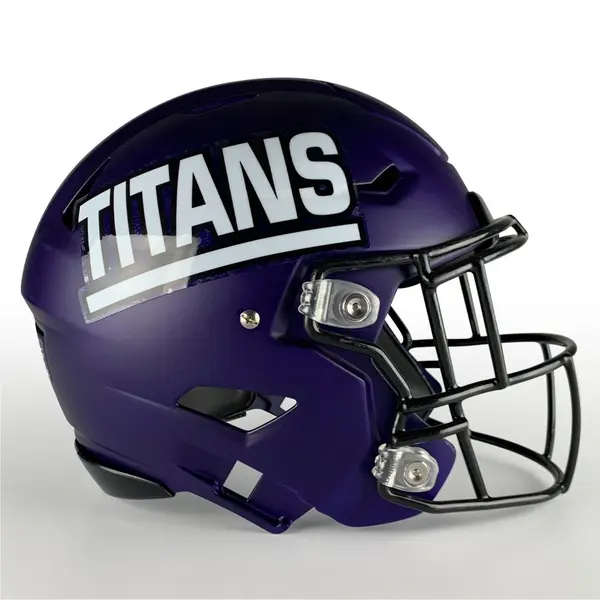 Name Strip Football Helmet Decals