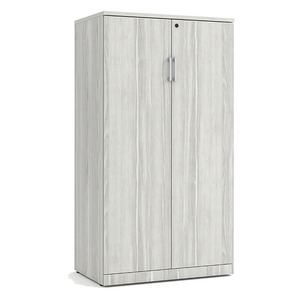 PL151 TWO DOOR 65"H STORAGE CABINET- Silver Birch