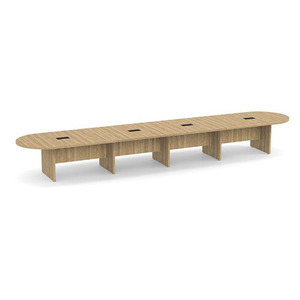 CLART3240N - 20 ft. Classic Racetrack Conference Table with Panel Base