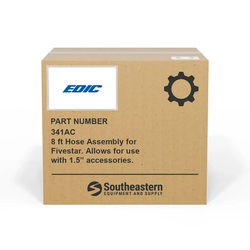 Edic - 341AC - 8 ft Hose Assembly for Fivestar. Allows for use with 1.5” accessories.