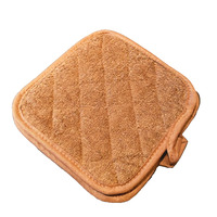 FSE 40-1207 Pot Holder, Brown, Cotton, 8" x 8" (2/Pk.)
