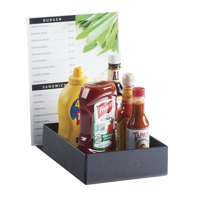 Cal-Mil 3729-13 7-3/8"W x 12"D x 5"H Classic Menu/Condiment Holder