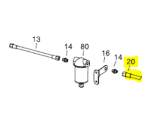 Veloci Heater 1/4" Flexible Fuel Line - 260mm 