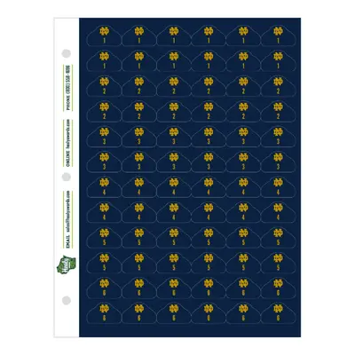Helmet ID Adhesive Sticker Sheets