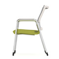 Propel Guest Chair - White Mesh Back with Green Seat